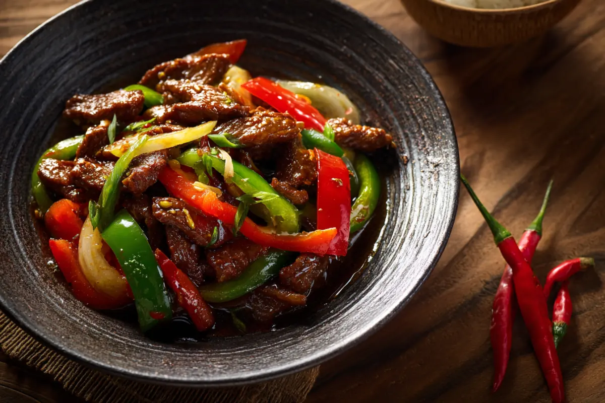Spicy Beef & Pepper Stir-Fry